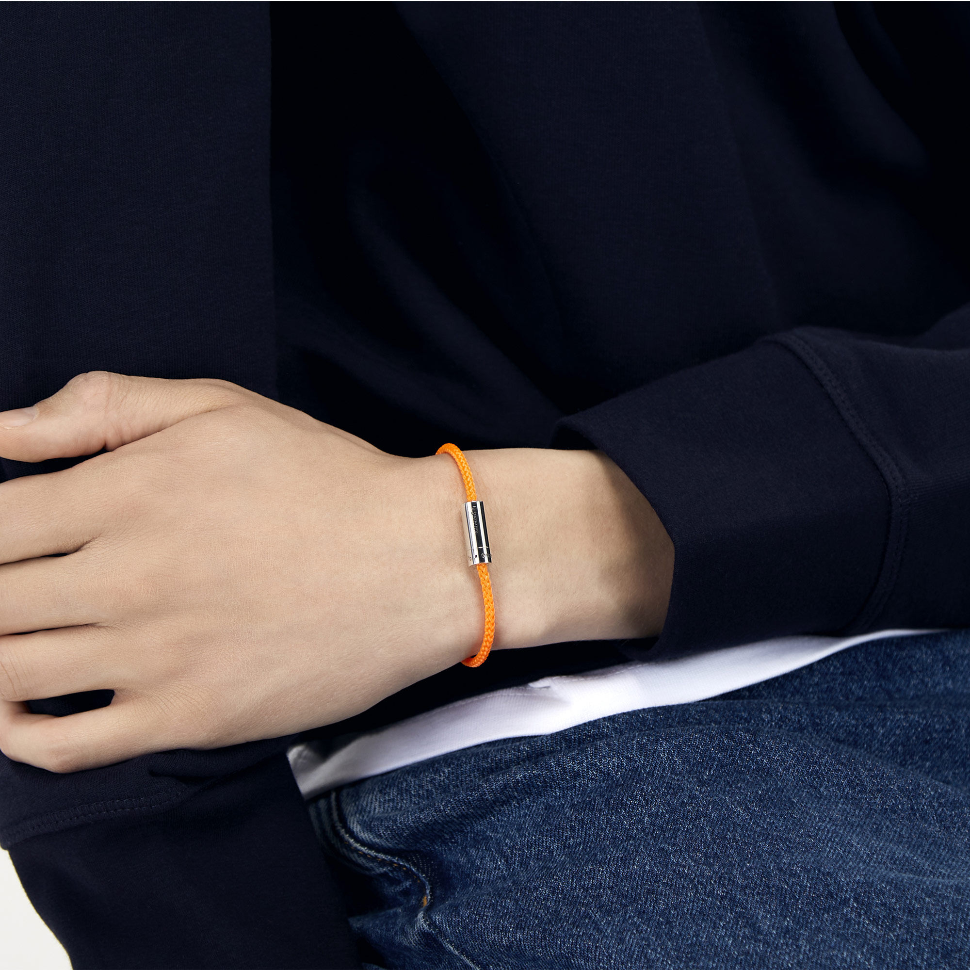 7g Brushed Silver Ribbon Bracelet le gramme